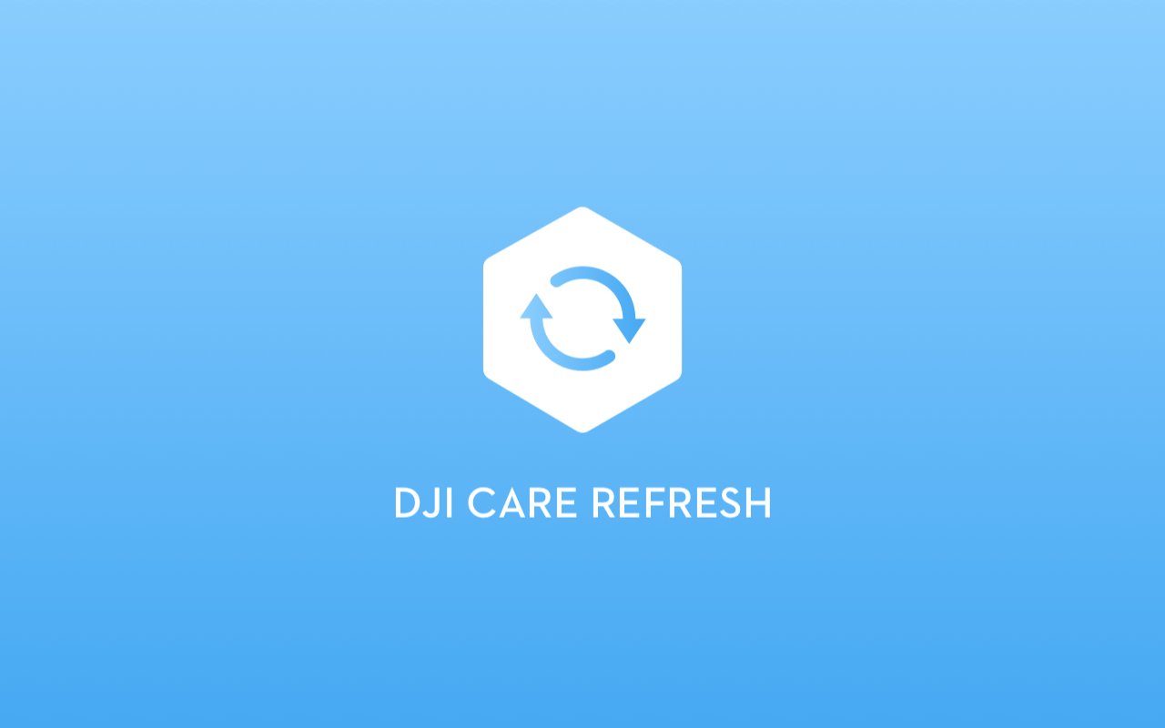 Auf dem Foto ist die DJI Care Refresh Versicherungskarte zu sehen.