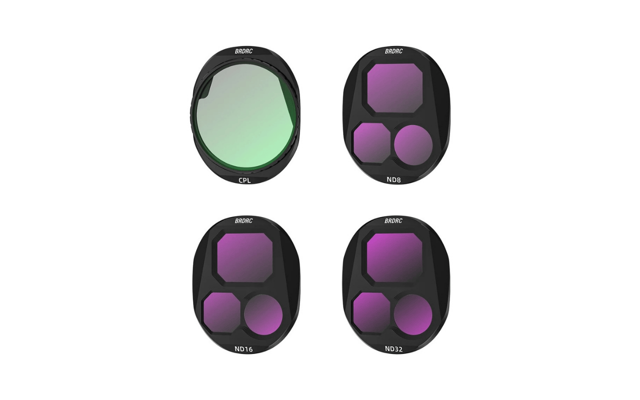 Auf dem Bild ist ein ND Filterset für die DJI Mavic 4 Pro zu sehen. 