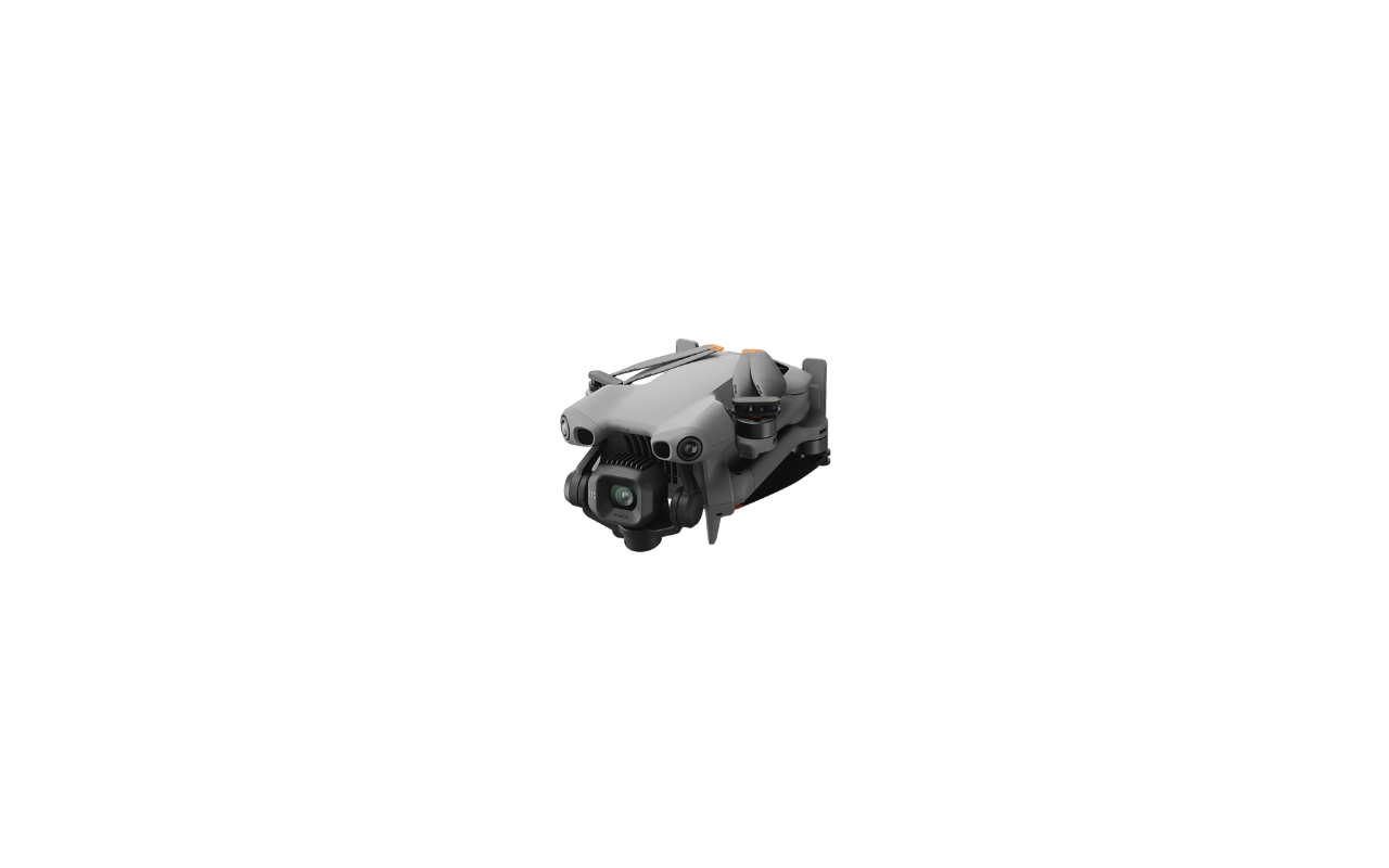 Auf dem Foto ist die DJI Mini 5 Pro im eingeklappten Zustand zu sehen. 